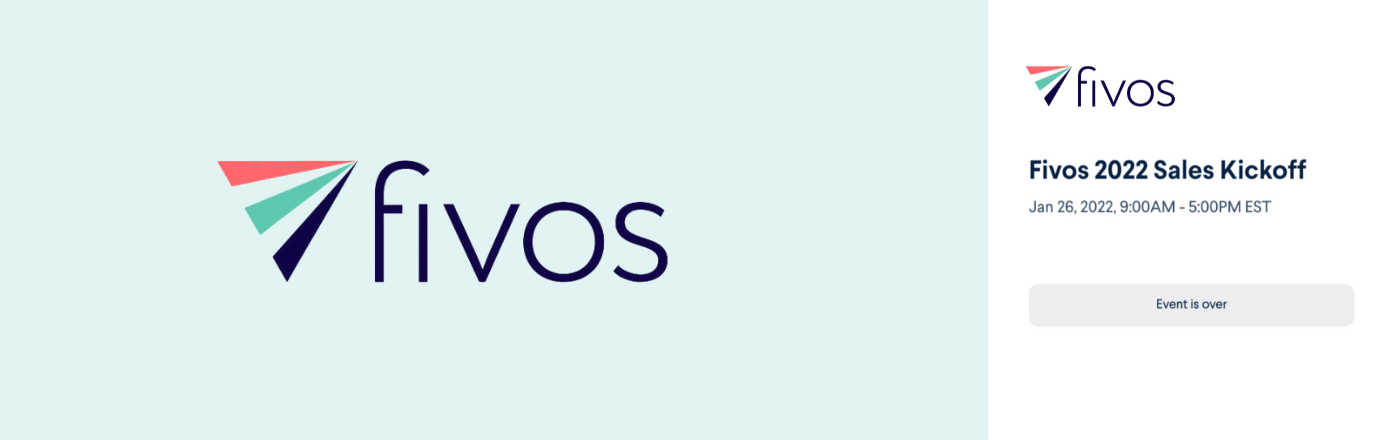 fivos logo on mint background
